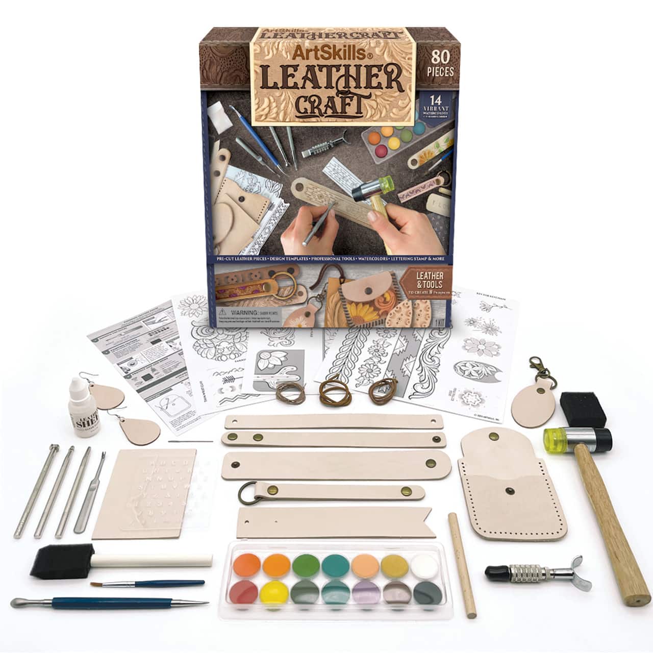 ArtSkills® 8 Project Leather Working Kit for Beginners